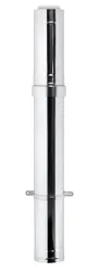 Rookgasdakdoorvoer, Ubbink Rolux 4G, concentrisch, 80/125mm, L1000mm, 15 - 45°
